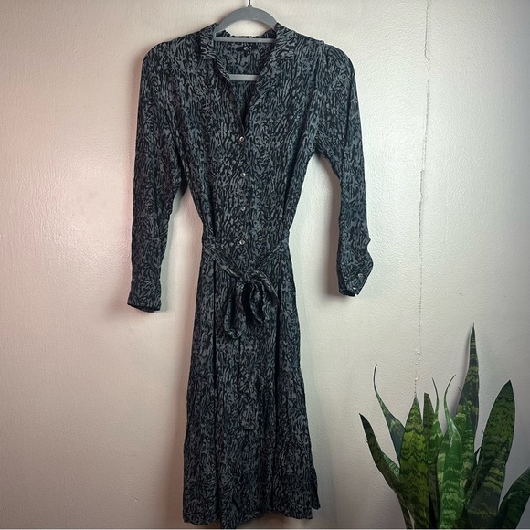 Rails Beatrice Dress - Black Leopard Print Sz Sm - Picture 3 of 11